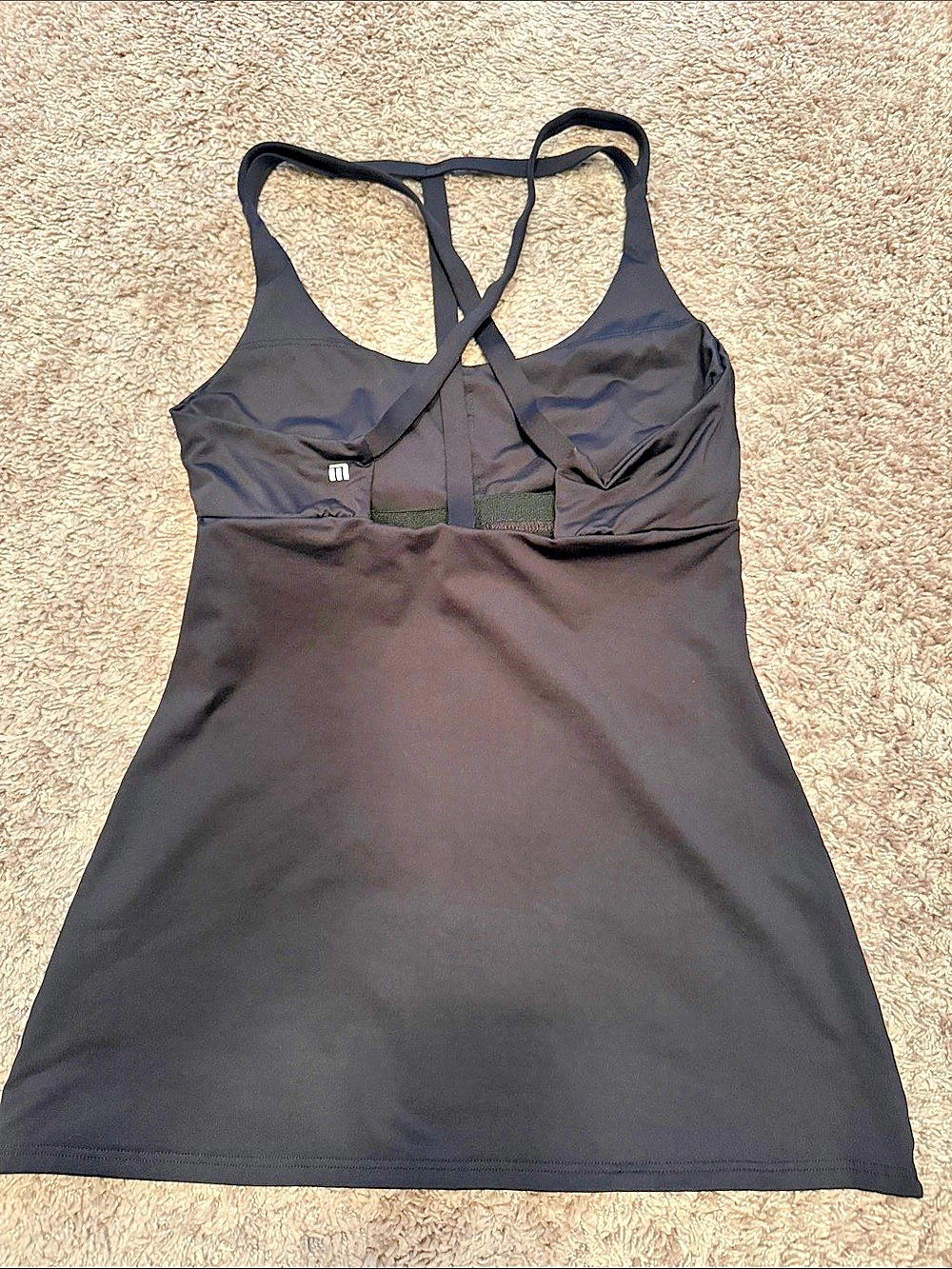Black Racerback Athletic Tank - Picture 2 of 2
